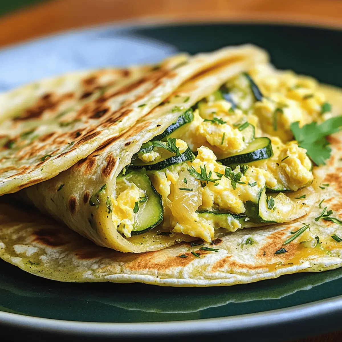 Zucchini-Frühstücks-Tortillas