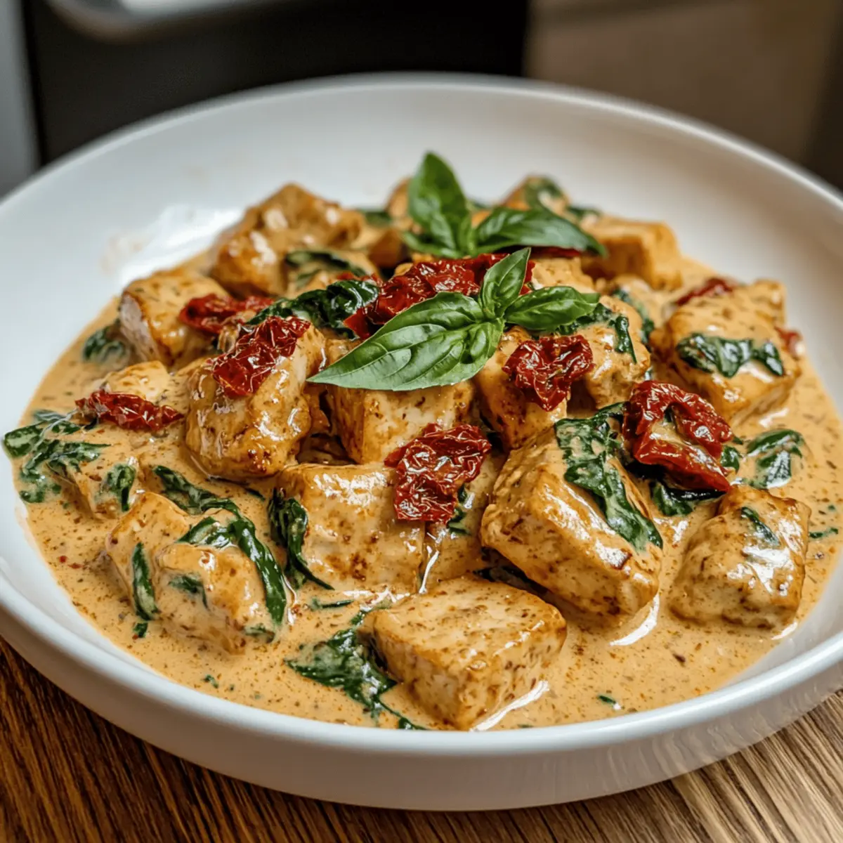 Cremiger „Heirate mich“-Tofu mit italienischem