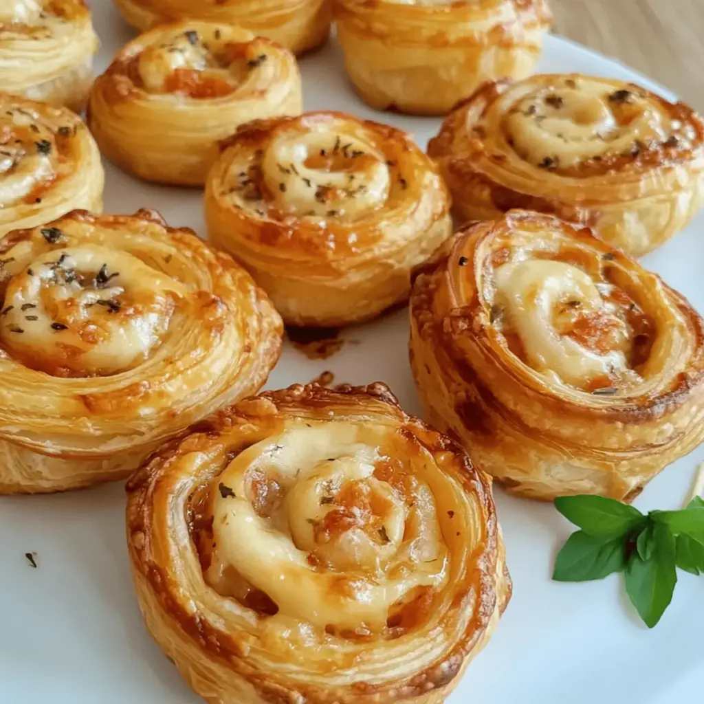 Herzhafte Blätterteigschnecken