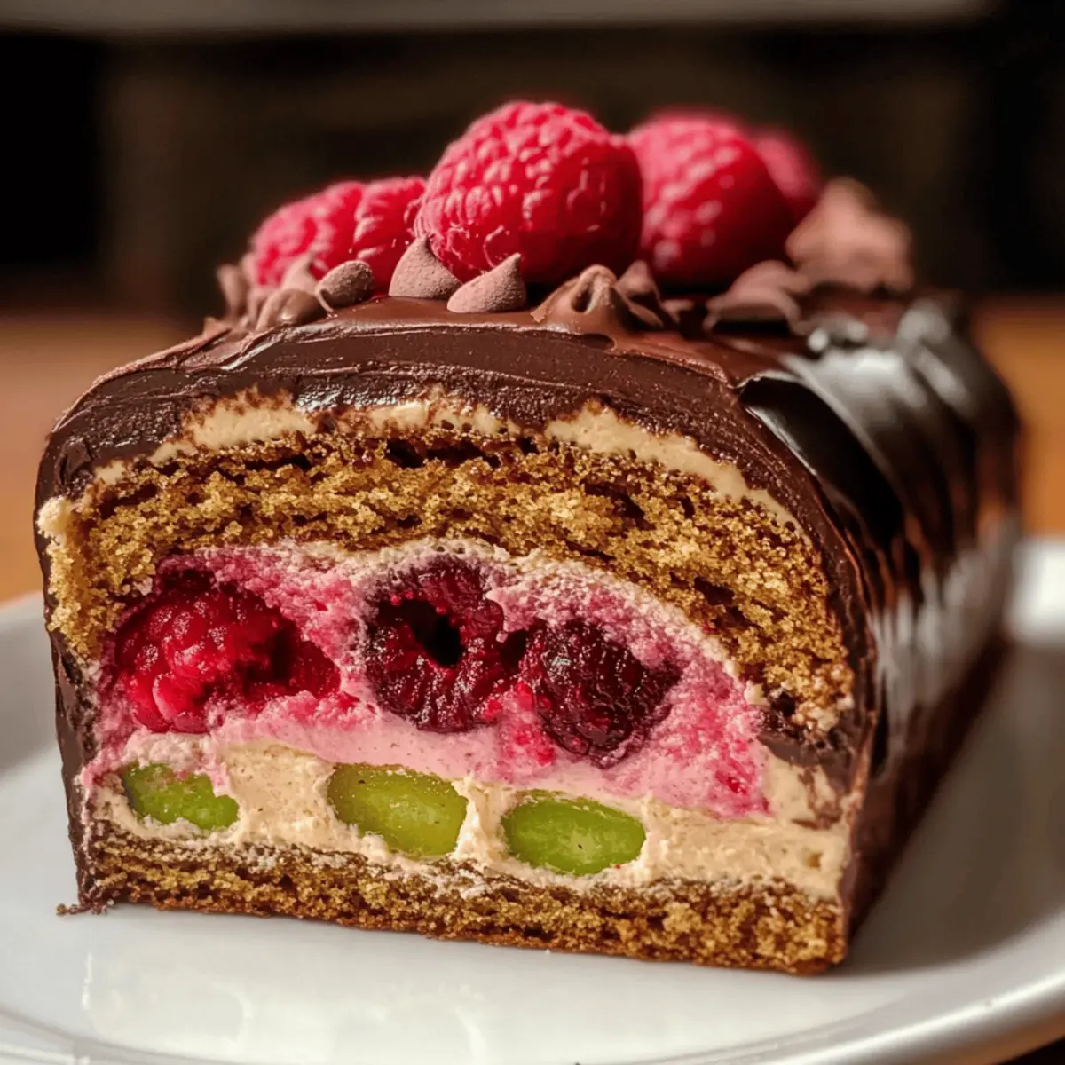 Lebkuchen-Buche mit Fruchtkern