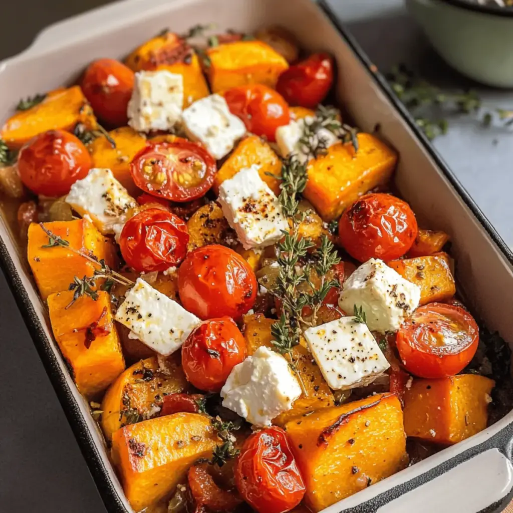 Ofenkürbis mit Feta