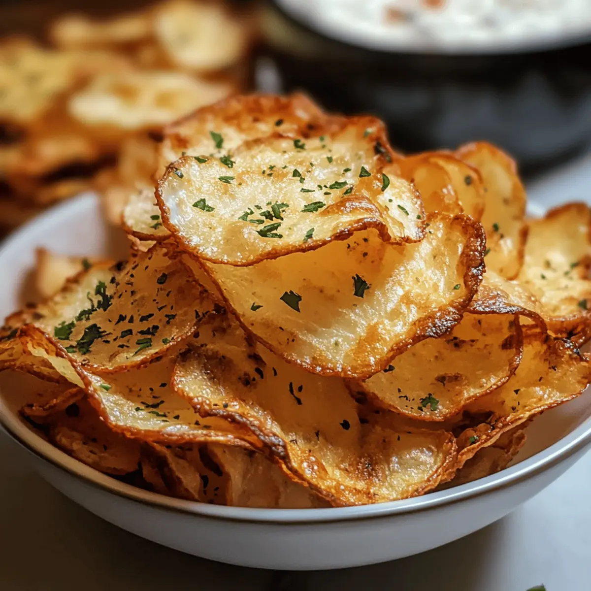 Hüttenkäse-Chips
