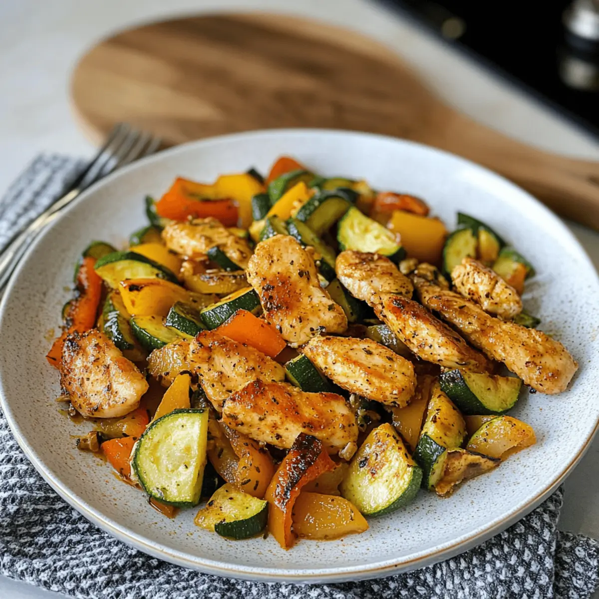 Hähnchen mit Gemüse