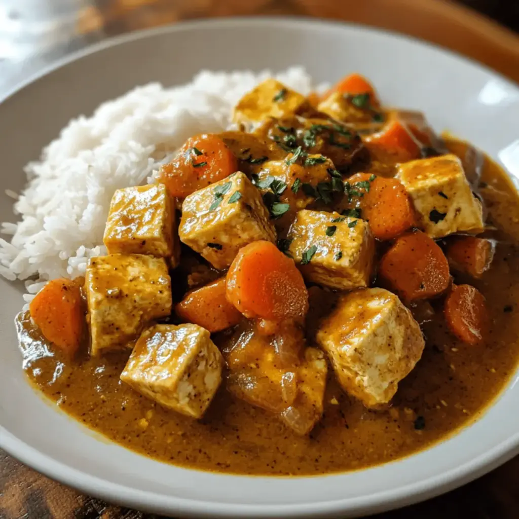 Japanisches Curry mit Tofu und Gemüse