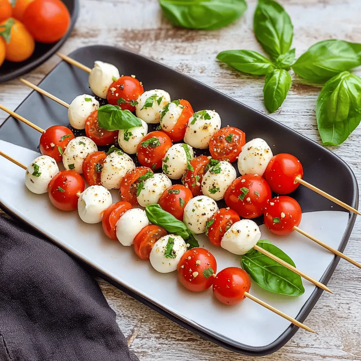 Tomate-Mozzarella-Spieße