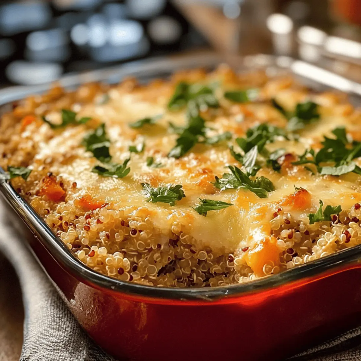 Quinoa casserole with a lot of vegetables