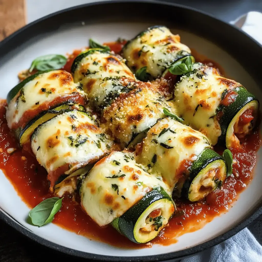 Drei-Käse-Zucchini-Rollatini