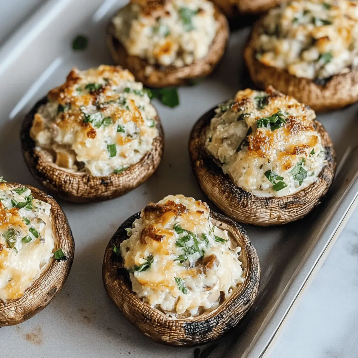 Gefüllte Champignons grillen