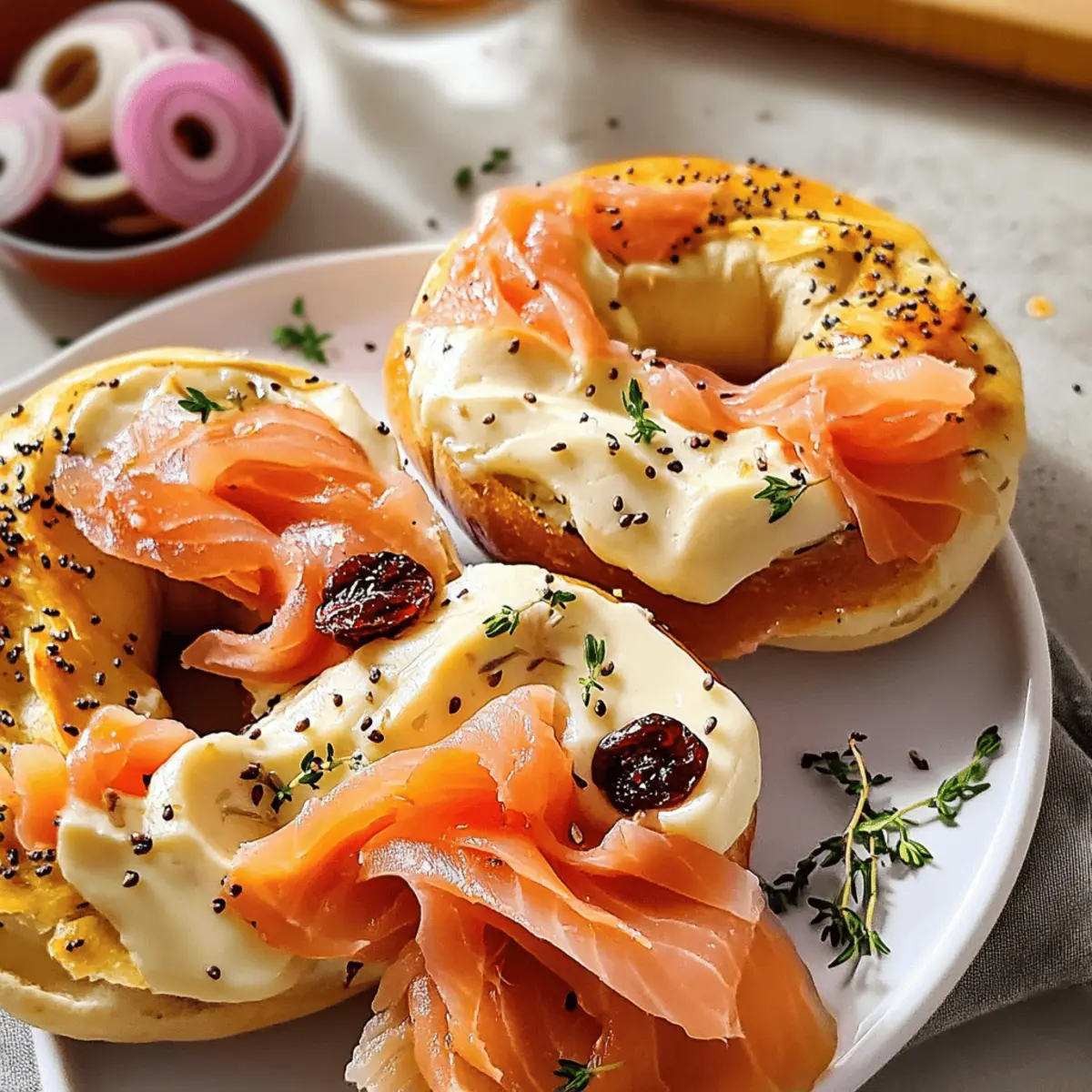 Lachs-Bagel mit Géramont
