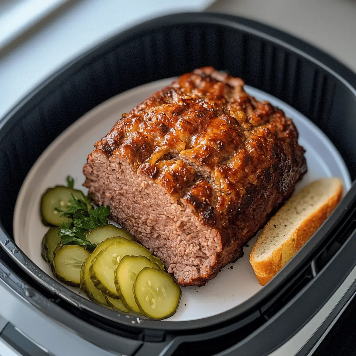 Fleischkäse in der Heißluftfritteuse backen
