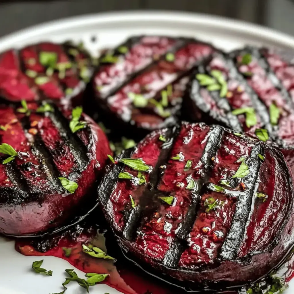 Rote-Bete-Steaks vom Grill