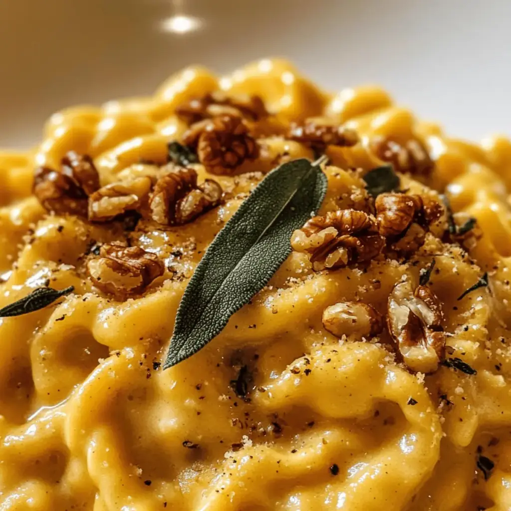 Kürbis-Spätzle Walnuss und Salbei