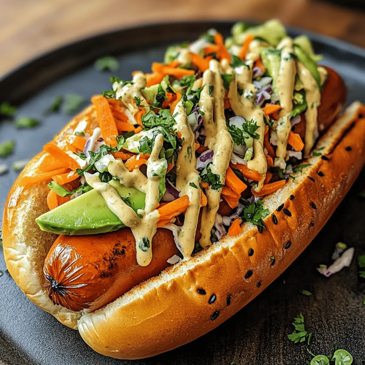 Möhren-Hotdogs