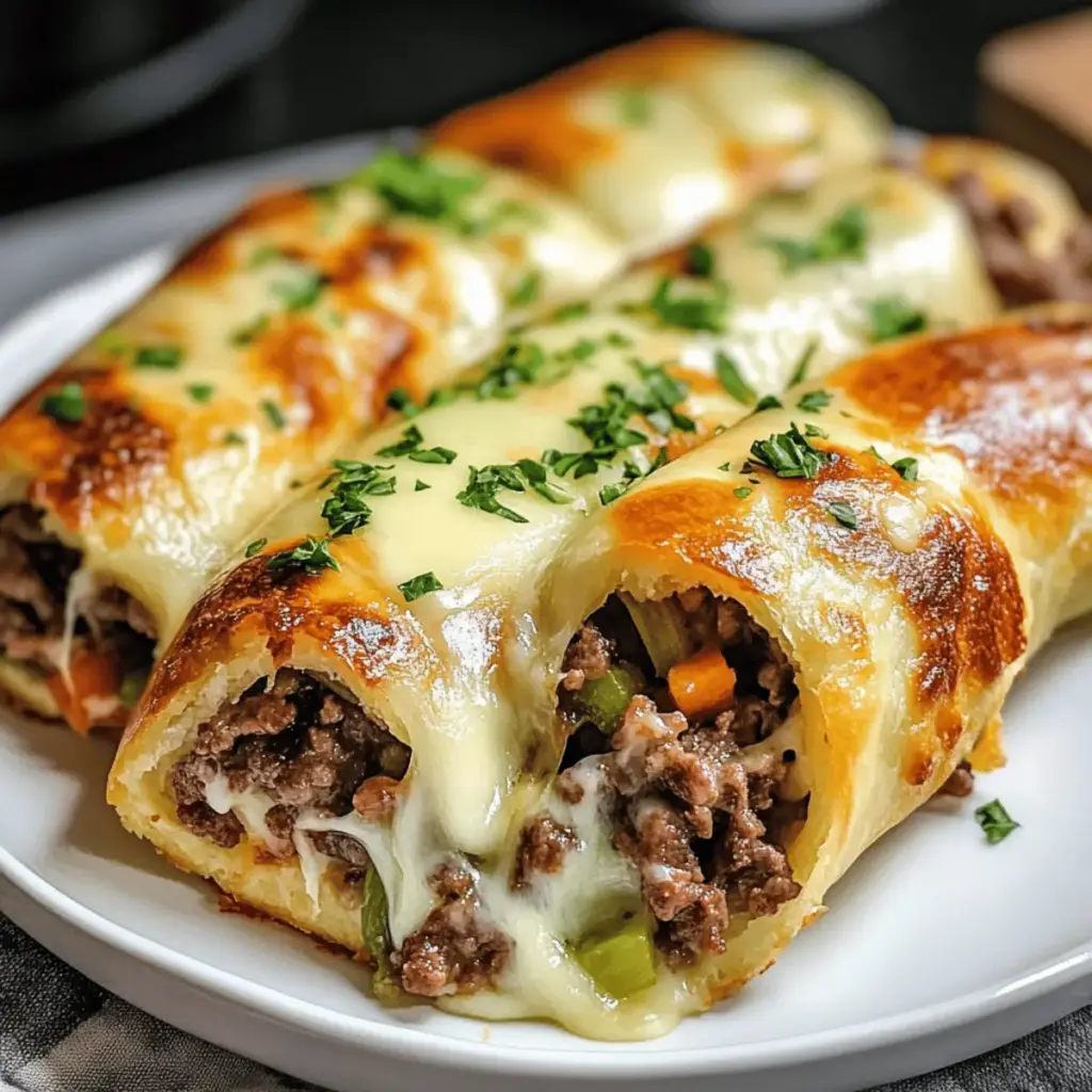 Keto Philly Cheesesteak Rollen