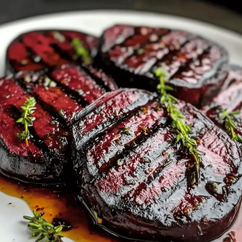 Rote-Bete-Steaks vom Grill