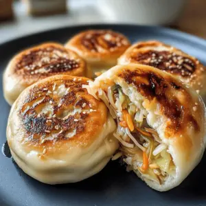 Pfannengebratene Kohl- und Nudelbrötchen