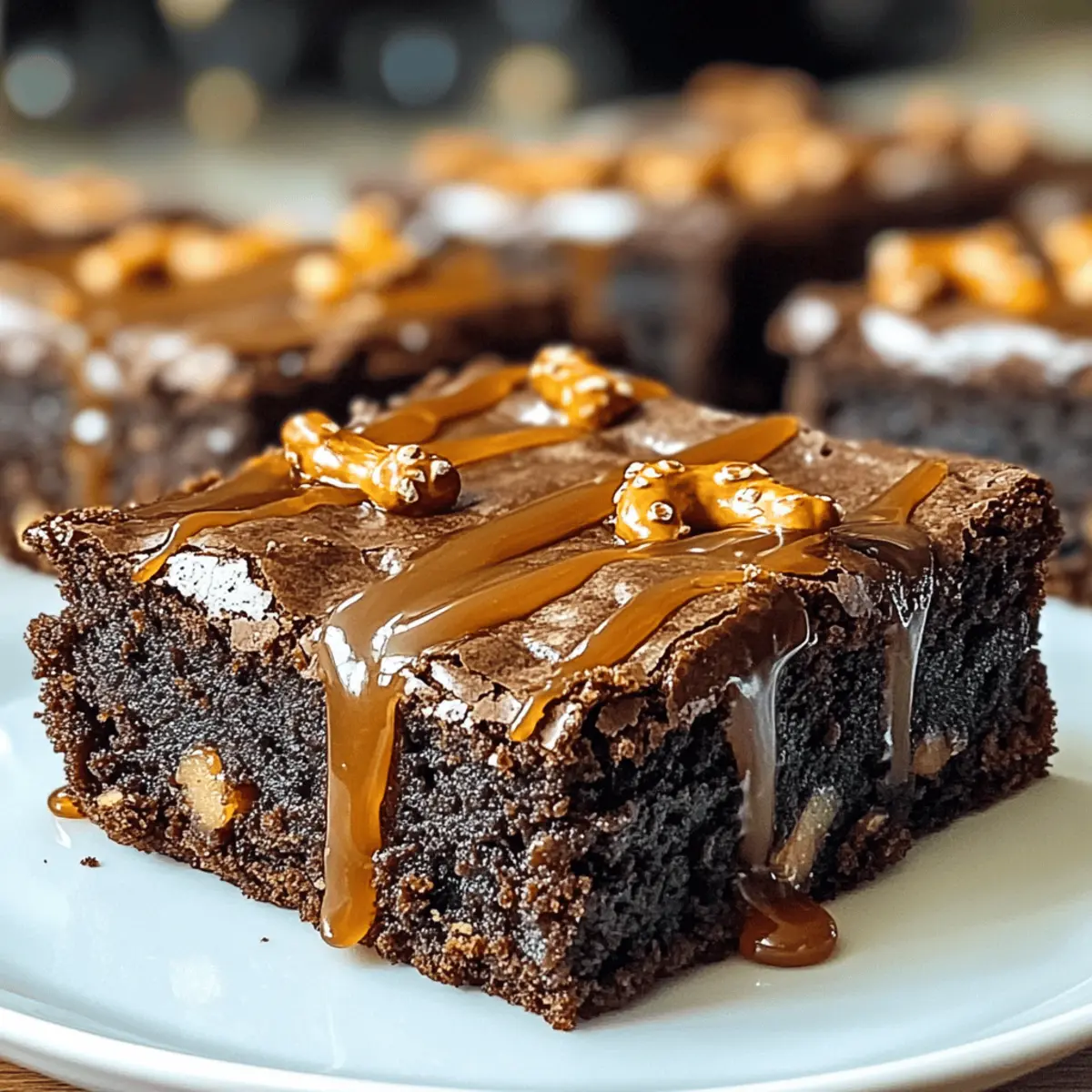 Karamell-Pretzel-Brownies