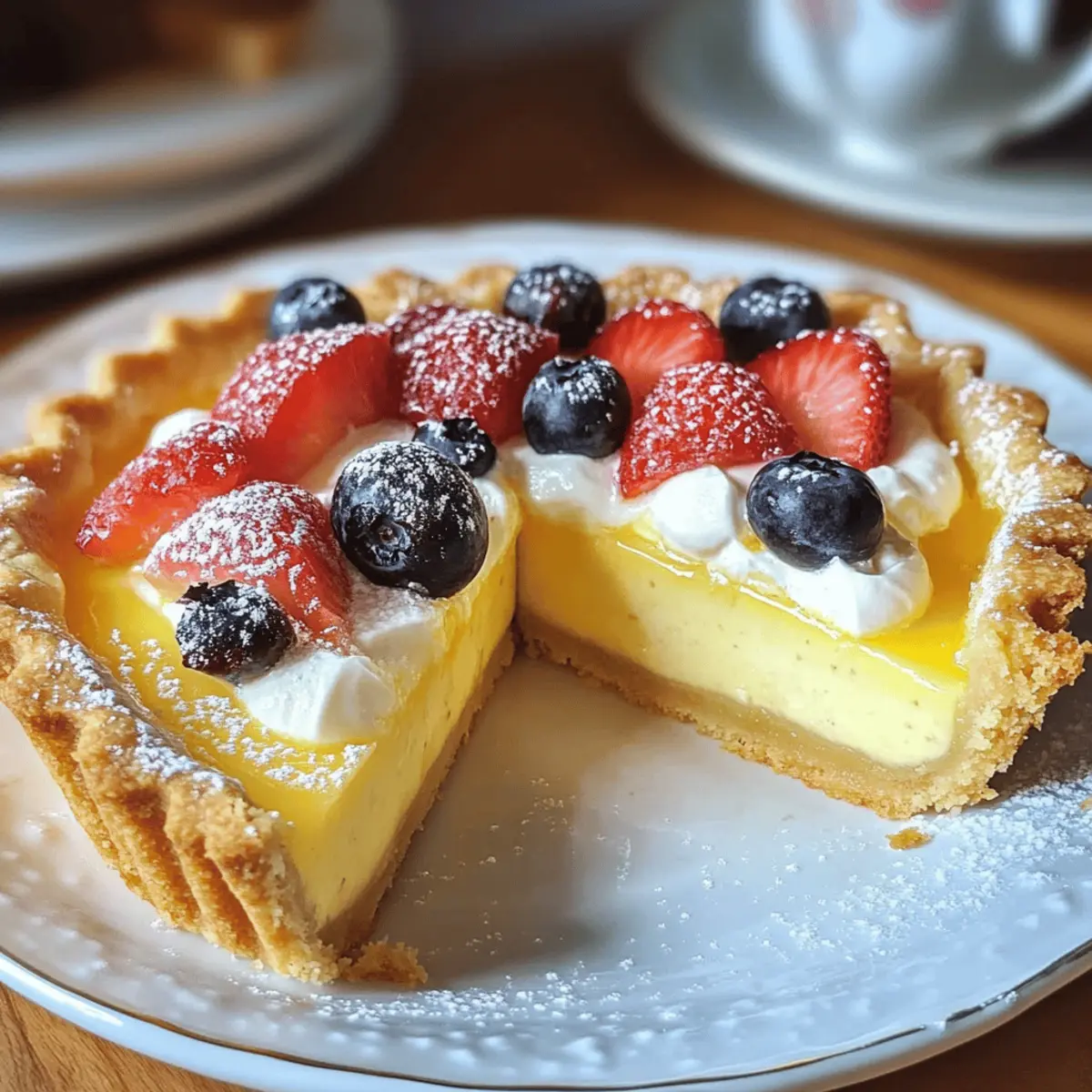 Griechische Pudding Tarte