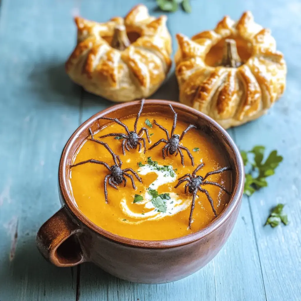 Kürbissuppe zu Halloween