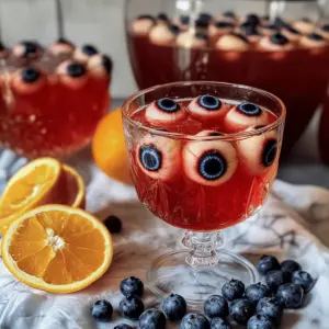 Halloween Bowle mit toten Augen