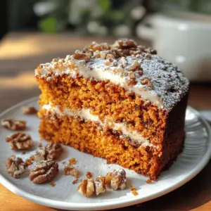 Kürbiskuchen mit Walnüssen und Zimt