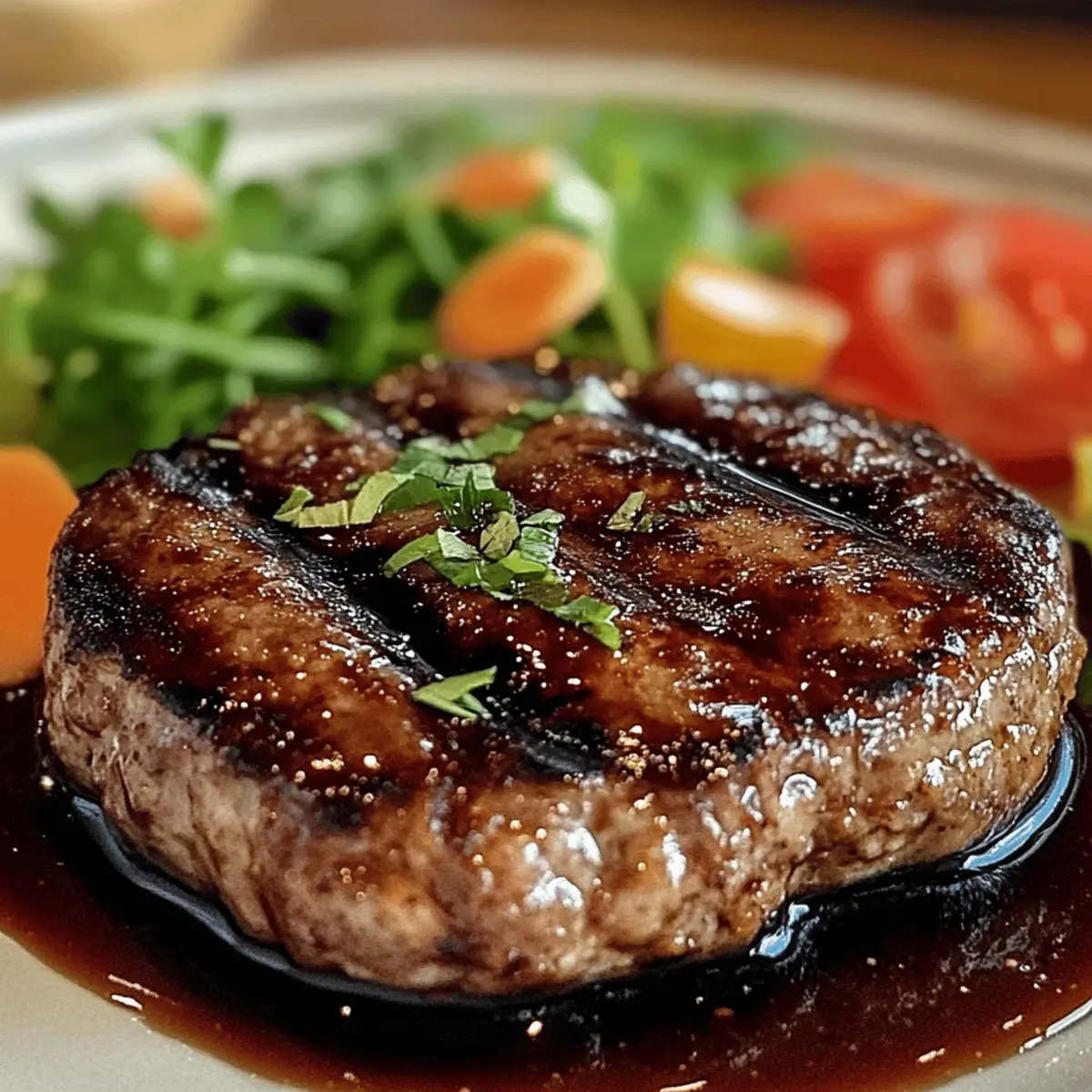 Japanisches Hamburgersteak zubereiten