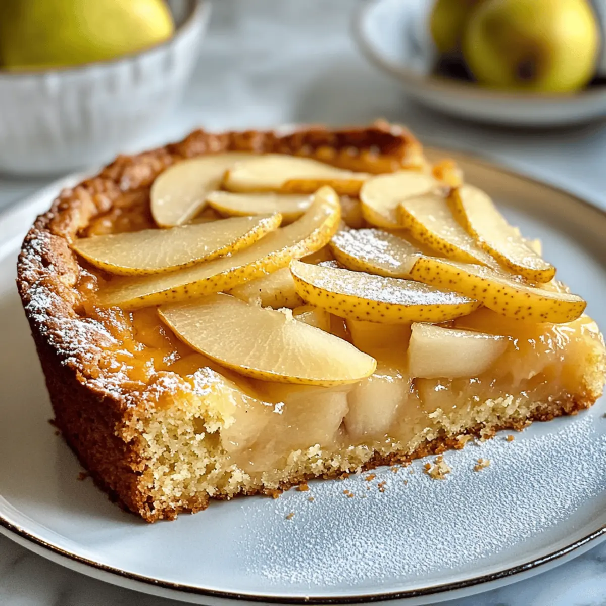 Verführerischer Birnenkuchen Frisch