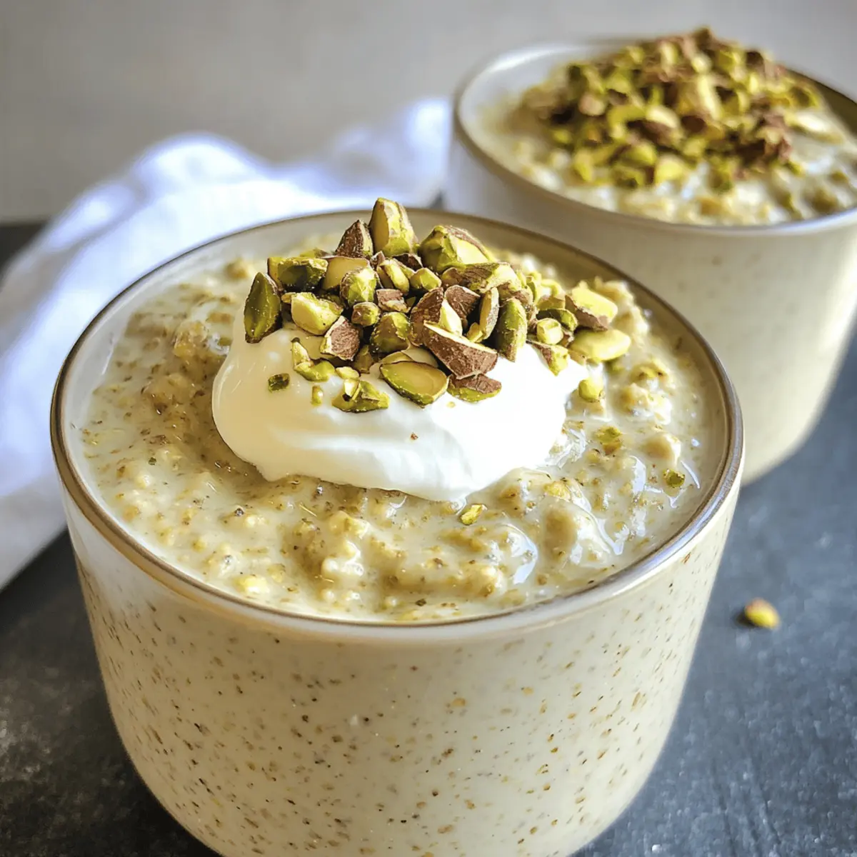 Pistazien Übernacht Haferflocken