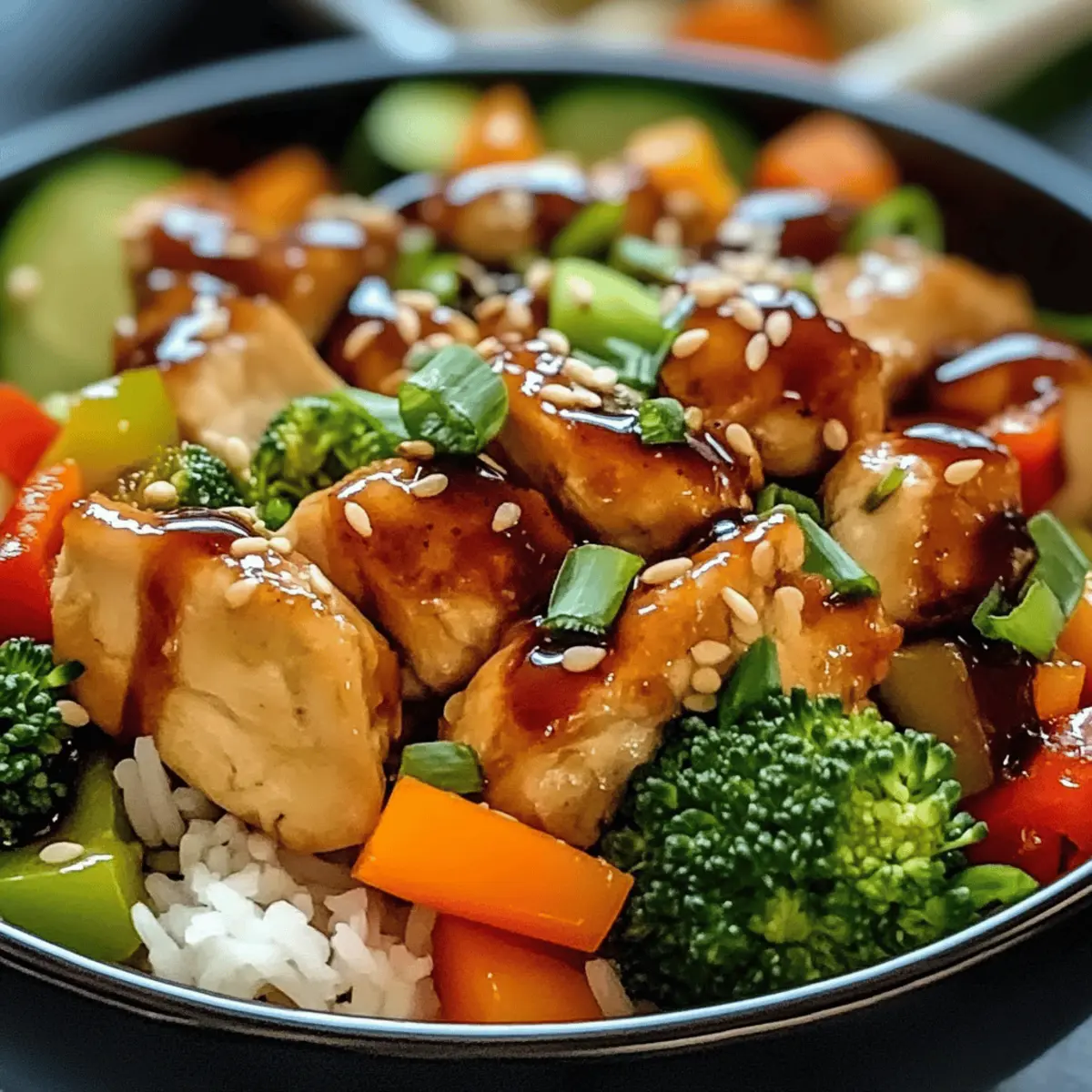 Teriyaki-Hähnchen-Pfanne