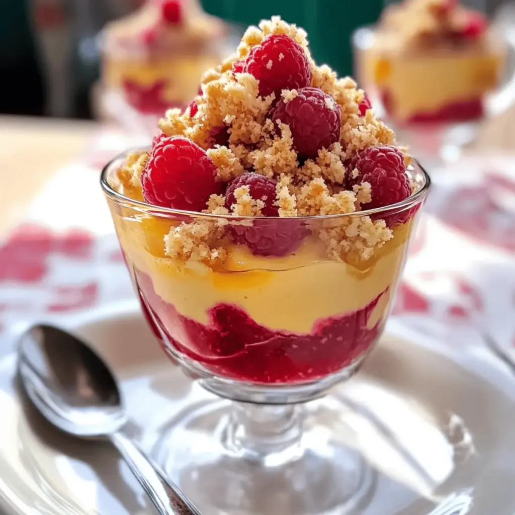 Zitronen-Himbeer-Crumble
