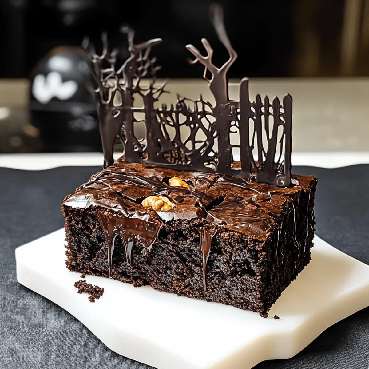 Schokoladenbrownie-Friedhof