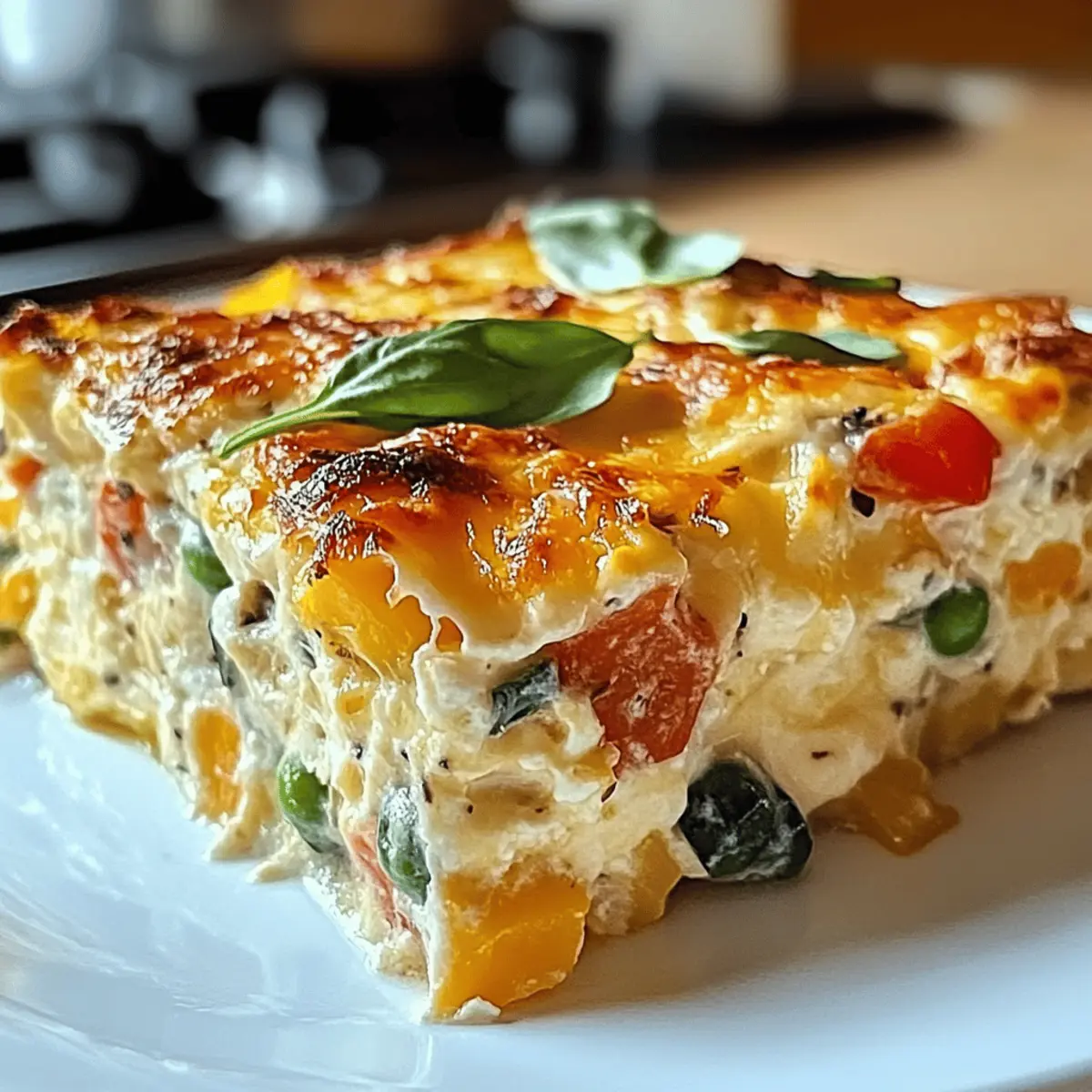 Hüttenkäse-Eierauflauf