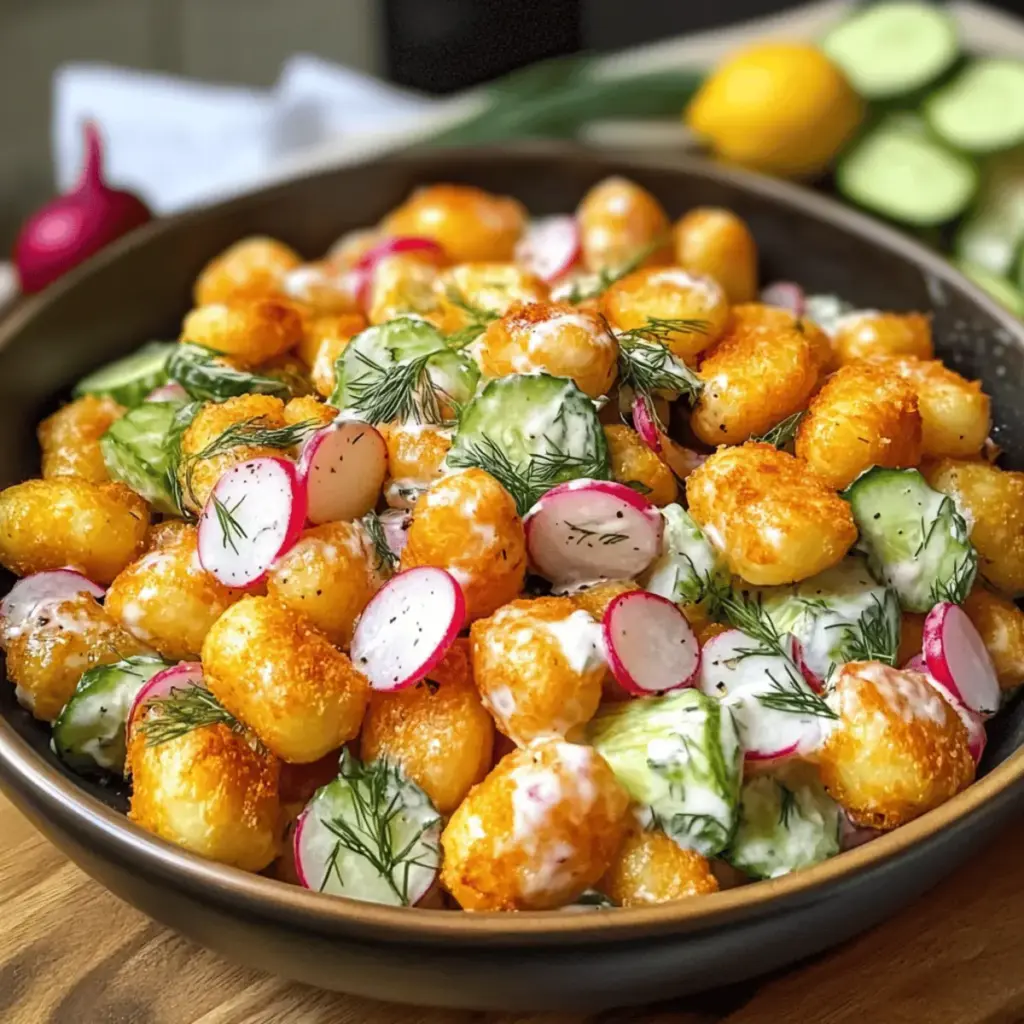 Knuspriger Gnocchi-Salat