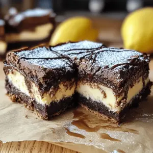 Käsekuchen-Braunies Einfaches und Leckeres Dessert