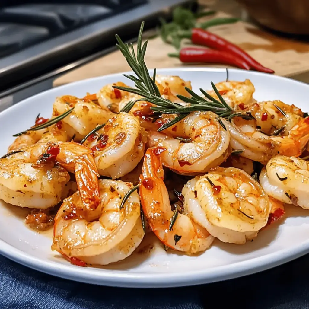 Mediterrane Knoblauch-Garnelen