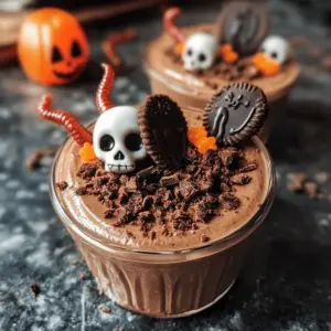 Gruselige Schokoladenmousse