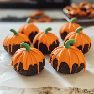 Kürbis Oreo Bälle