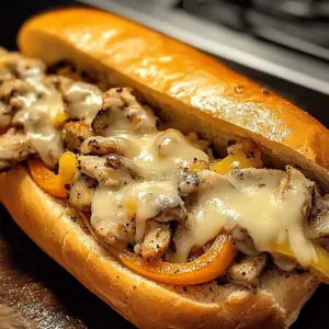 Hähnchen-Cheesesteaks