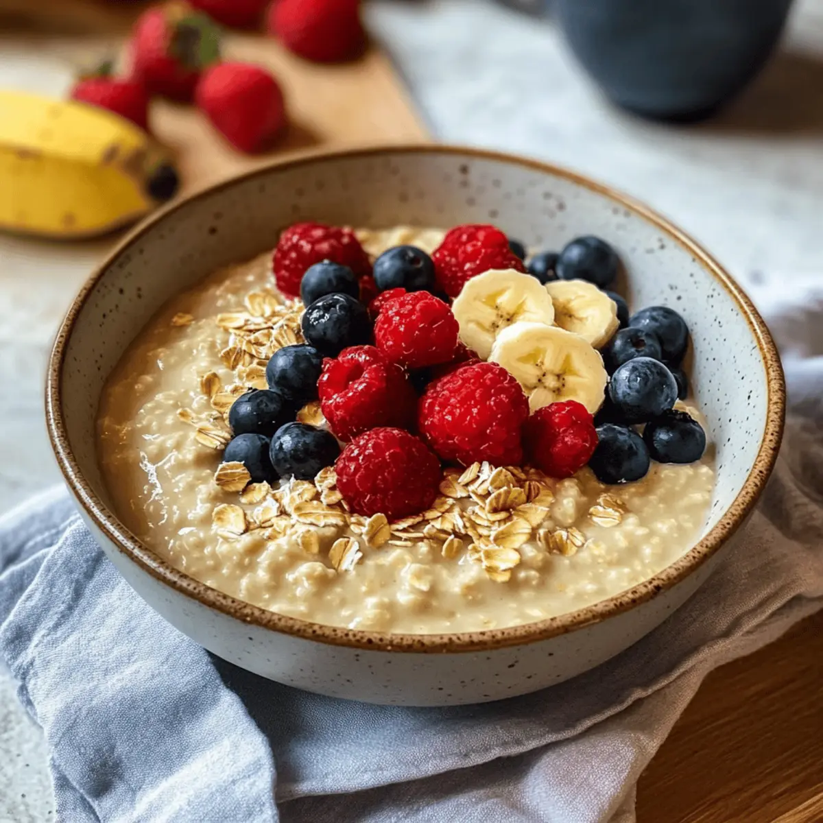 Vanillepudding Haferbrei