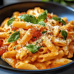 Cremige Tomate Ricotta Nudeln