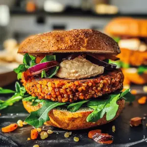 veganer Kürbisburger