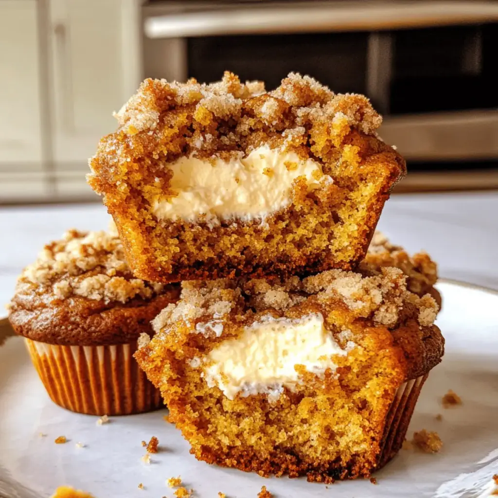 Kürbis Frischkäse Muffins