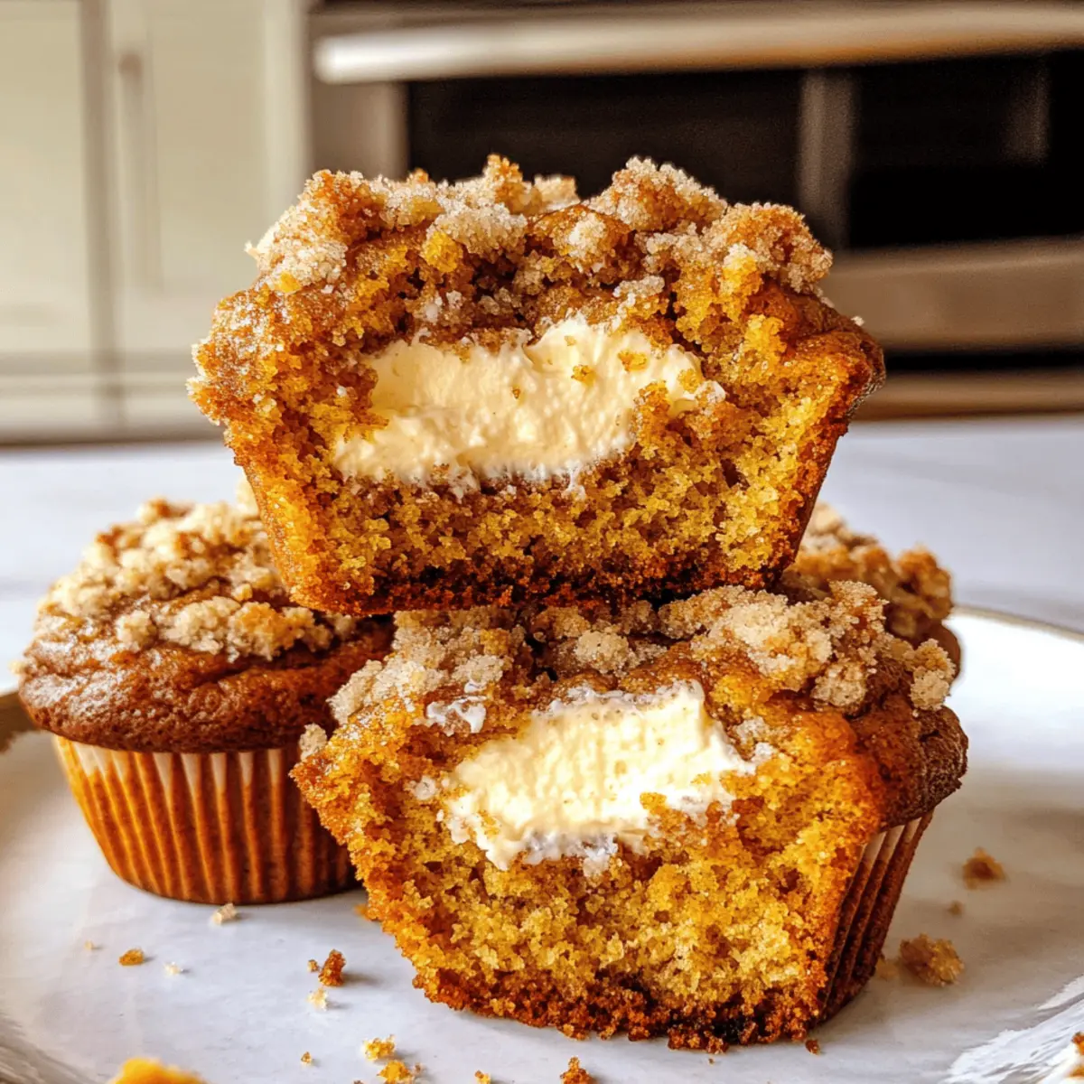 Kürbis Frischkäse Muffins