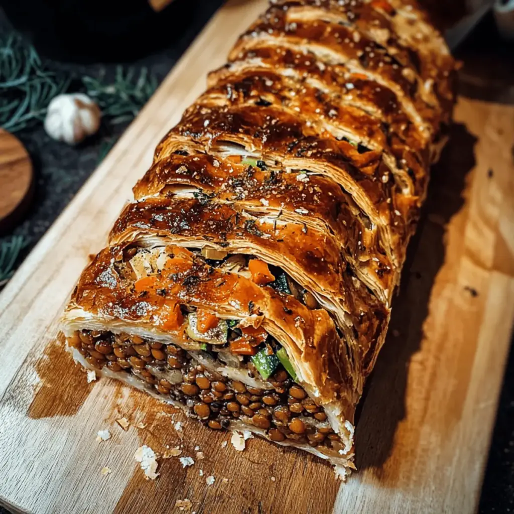 Weihnachtsbraten im Blätterteigmantel vegetarisch oder auch Veggie Wellington