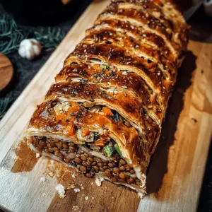 Weihnachtsbraten im Blätterteigmantel vegetarisch oder auch Veggie Wellington