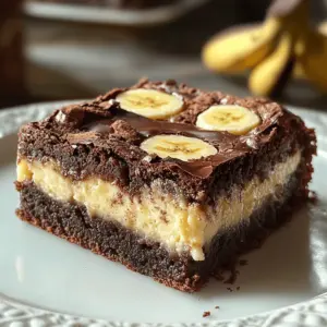 Bananenpudding Brownies backen