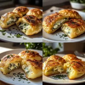 Vegetarische Kartoffeltaschen mit Frischkäsefüllung