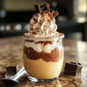 Halloween Nachtisch Kürbis Pudding mit Schokolade