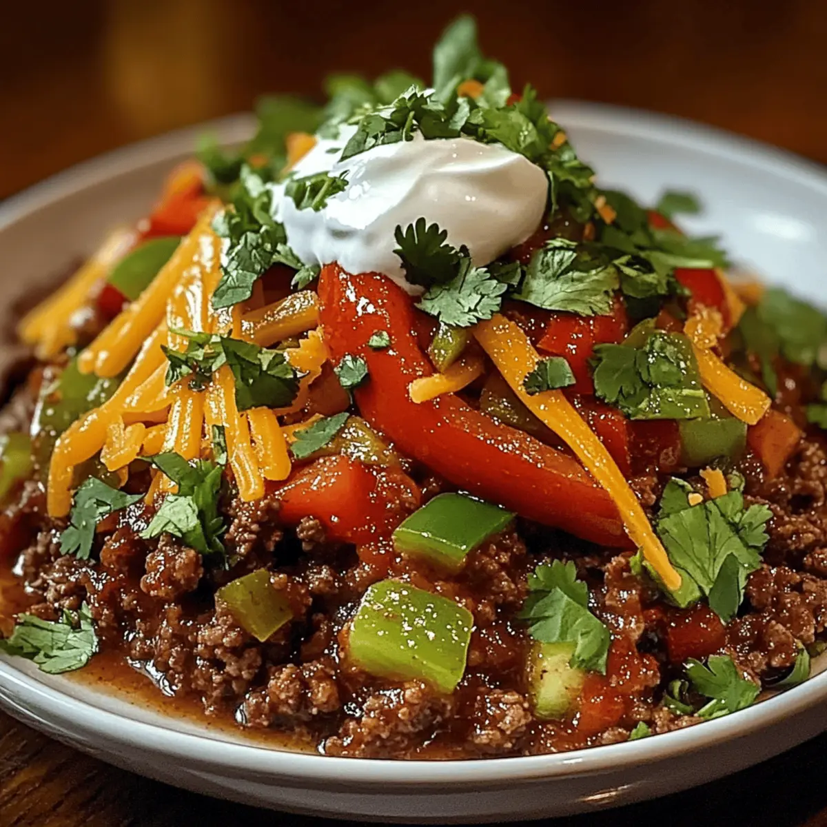Mexikanisches Rinderhackfleisch