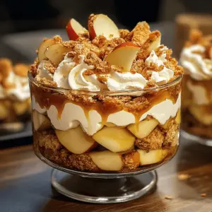 Bratapfel Karamell Schichtdessert